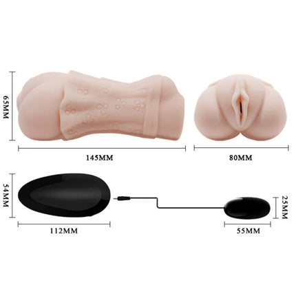CRAZY BULL - WATER SKIN VAGINA MASTURBADOR MIT VIBRIERENDER BULLET 2 - Vaginas mit Vibration