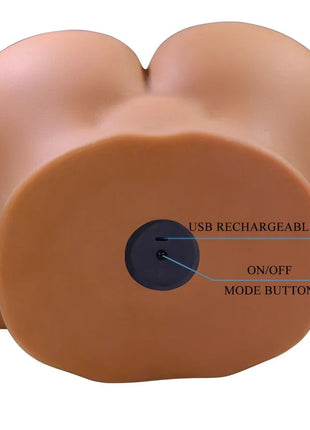 CRAZY BULL - WENDY REALISTISCHER WEIBLICHER PO-VIBRATOR UND SAUGER MIT TON 11 KG