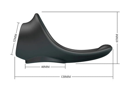 CRAZY BULL – Zadok Ergonomischer Penisring mit Perineum-Stimulator aus Silikon - Penisring