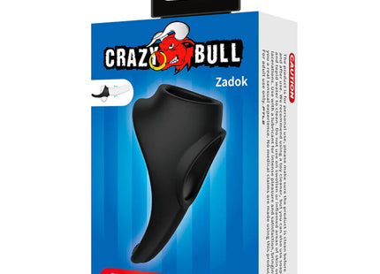 CRAZY BULL – Zadok Ergonomischer Penisring mit Perineum-Stimulator aus Silikon - Penisring