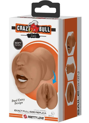 CRAZY BULL - ZOEY DOPPELMASTURBATOR MUND & VAGINA FLEISCH