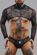 Crop Top REGaspar001 schwarz von RFP Razor’s Edge Kollektion - S / Black - Herren-Shirt