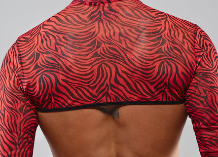 Crop Top RELeonel001 schwarz/rot von RFP Razor’s Edge Kollektion - Herren-Shirt