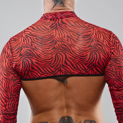 Crop Top RELeonel001 schwarz/rot von RFP Razor’s Edge Kollektion - Herren-Shirt