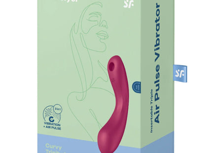Curvy Trinity 1 – 3-in-1 Satisfyer mit Air Pulse Auflege- und G-Punkt-Vibration - Auflegvibrator