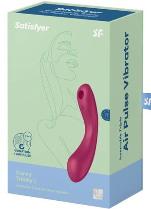 Curvy Trinity 1 – 3-in-1 Satisfyer mit Air Pulse Auflege- und G-Punkt-Vibration - Auflegvibrator