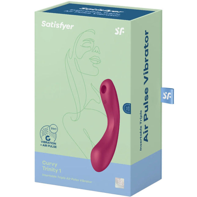 Curvy Trinity 1 – 3-in-1 Satisfyer mit Air Pulse Auflege- und G-Punkt-Vibration - Auflegvibrator