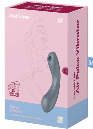 Curvy Trinity 1 – 3-in-1 Satisfyer mit Air Pulse Auflege- und G-Punkt-Vibration - Auflegvibrator