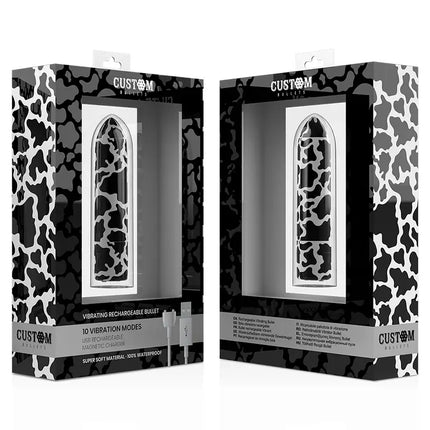 CUSTOM BULLETS - AUFLADBARE BULLET COW 10 INTENSITÄTEN - Vibrierende Kugeln