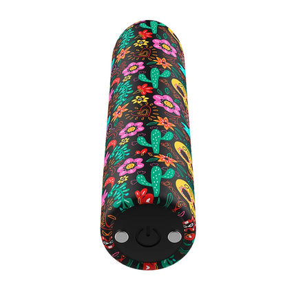 CUSTOM BULLETS - FLORAL RECHARGEABLE BULLET 10 INTENSITIES - Vibrierende Kugeln