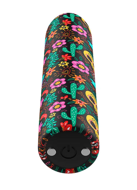 CUSTOM BULLETS - FLORAL RECHARGEABLE BULLET 10 INTENSITIES - Vibrierende Kugeln