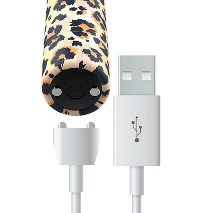 CUSTOM BULLETS - RECHARGEABLE BULLET LEOPARD 10 INTENSITIES - Vibrierende Kugeln