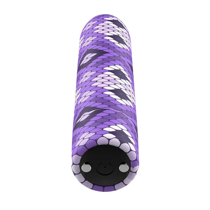CUSTOM BULLETS - RECHARGEABLE SNAKE PURPLE MAGNETIC BULLET 10V - Vibrierende Kugeln