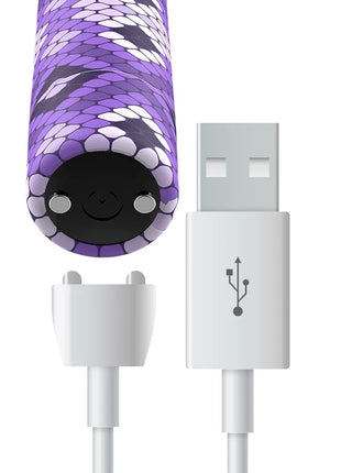 CUSTOM BULLETS - RECHARGEABLE SNAKE PURPLE MAGNETIC BULLET 10V - Vibrierende Kugeln
