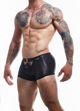 Cut4Men – Schwarzer Wetlook Boxer (BL4CK03) - Boxershorts