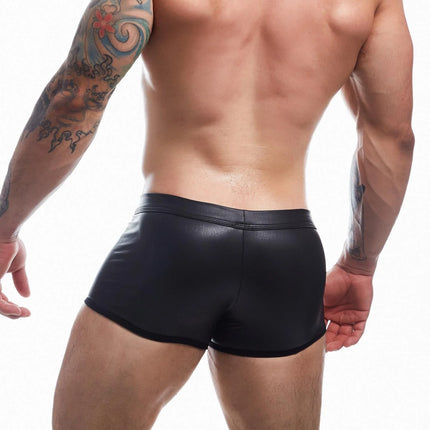Cut4Men – Schwarzer Wetlook Boxer (BL4CK03) - Boxershorts