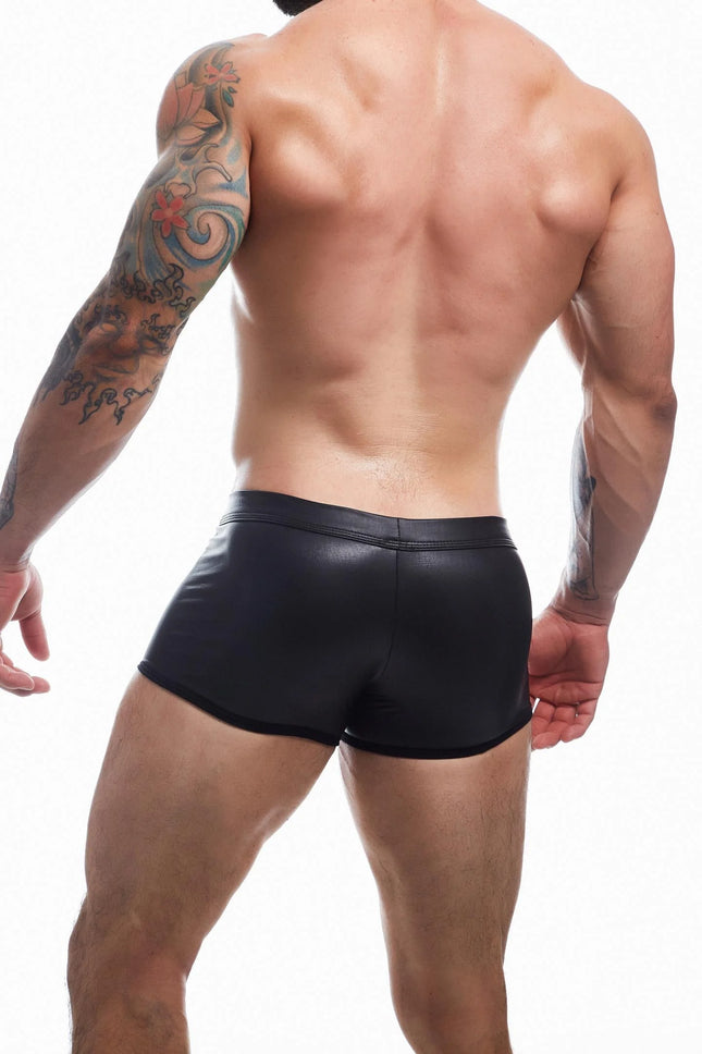 Cut4Men – Schwarzer Wetlook Boxer (BL4CK03) - Boxershorts