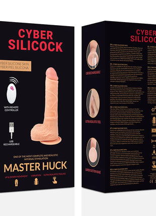 CYBER SILICOCK - FERNBEDIENUNG REALISTISCH MASTER HUCK 20.9 CM -O- 4 CM - Vibratoren mit Saufnapf