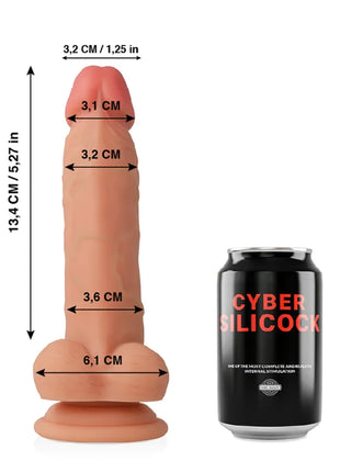 CYBER SILICOCK Jude – Realistischer Dildo mit Saugnapf aus flüssigem Silikon (18 cm) - Dildo mit Saugnapf
