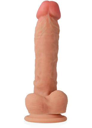 CYBER SILICOCK - ULTRA-REALISTISCHER. WEICHER FLÜSSIGER SILIKON-DONG 20.5 CM -O- 4.1 CM - Dildo mit Saugnapf