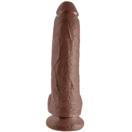 KING COCK - 9 DILDO BRAUN - 22.9 CM - Dildo mit Saugnapf