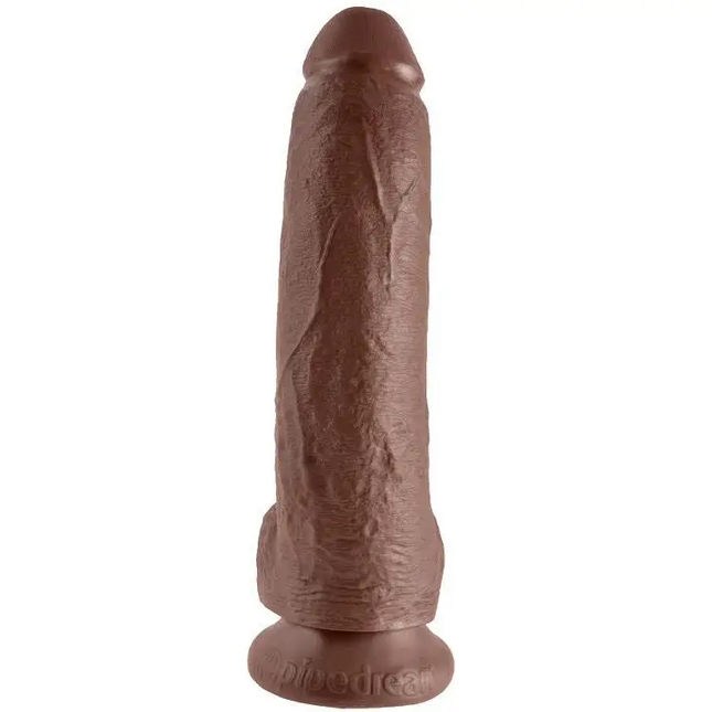 KING COCK - 9 DILDO BRAUN - 22.9 CM - Dildo mit Saugnapf