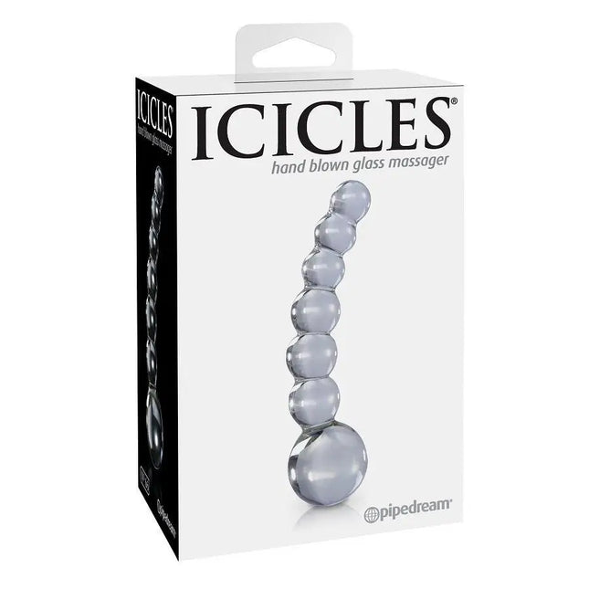 ICICLES - N. 66 TRANSPARENTES MASSAGER - Glas Analplug