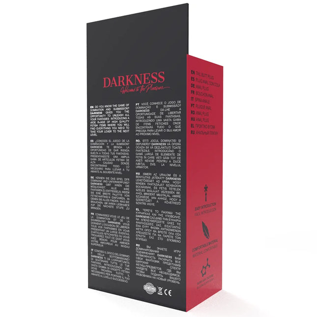 DARKNESS - ANALPLUG 28 CM SCHWARZES SILIKON - Analplug