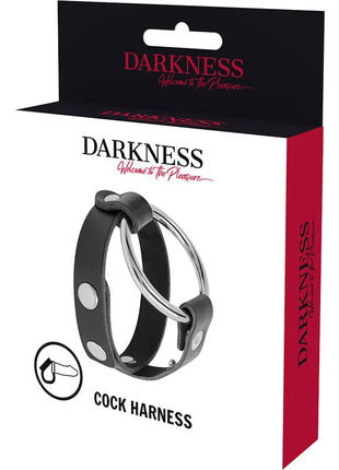DARKNESS - BDSM-HAHN- UND HODENRING - Penisring ohne Vibration