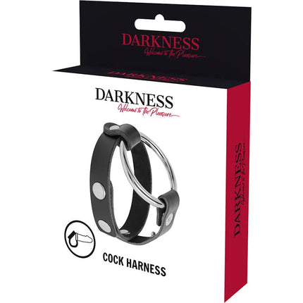 DARKNESS - BDSM-HAHN- UND HODENRING - Penisring ohne Vibration