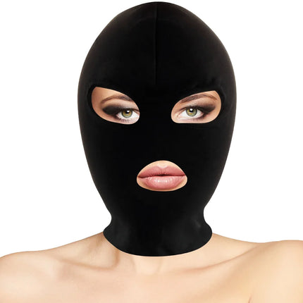 DARKNESS - BDSM-SUBMISSION-MASKE MUND UND AUGEN SCHWARZ - BDSM Masken