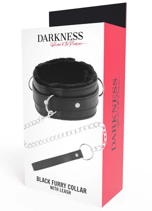 DARKNESS - BEQUEME HALSKETTE MIT LEDERKETTE - Halskette