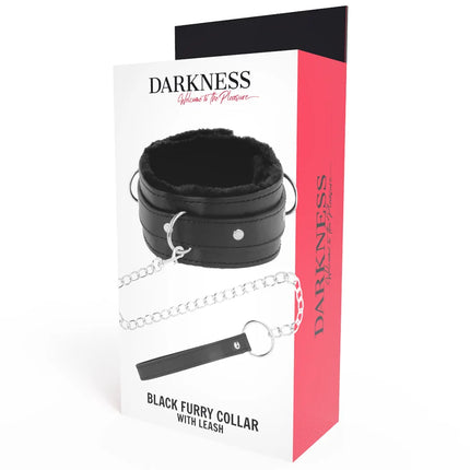 DARKNESS - BEQUEME HALSKETTE MIT LEDERKETTE - Halskette