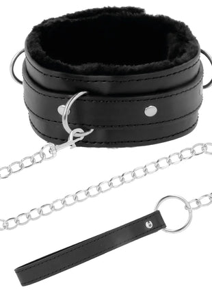 DARKNESS - BEQUEME HALSKETTE MIT LEDERKETTE - Halskette