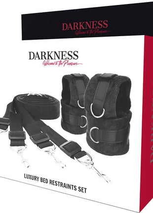 DARKNESS - BETTBAND-SET - Handschellen