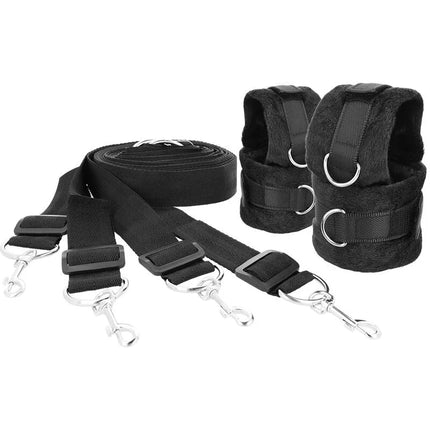 DARKNESS - BETTBAND-SET - Handschellen