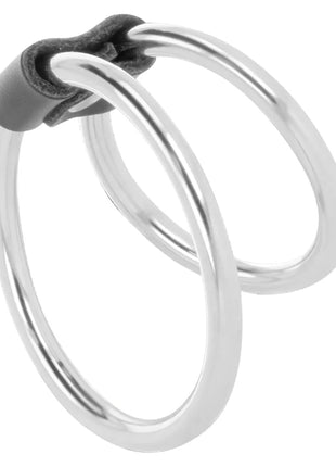 DARKNESS - DOPPELTER PENISRING AUS METALL - Penisring ohne Vibration
