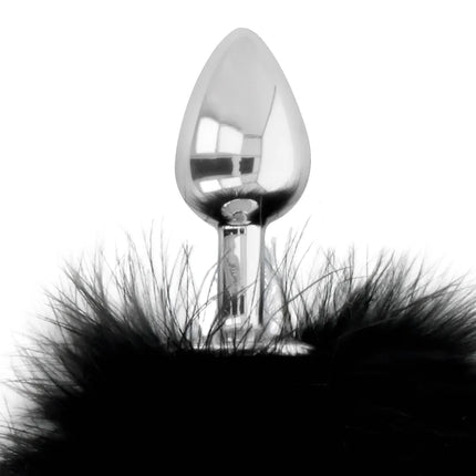 DARKNESS - EXTRA ANAL BUTTPLUG MIT SCHWANZ SCHWARZ 7 CM - Analplug