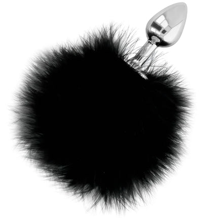 DARKNESS - EXTRA ANAL BUTTPLUG MIT SCHWANZ SCHWARZ 7 CM - Analplug