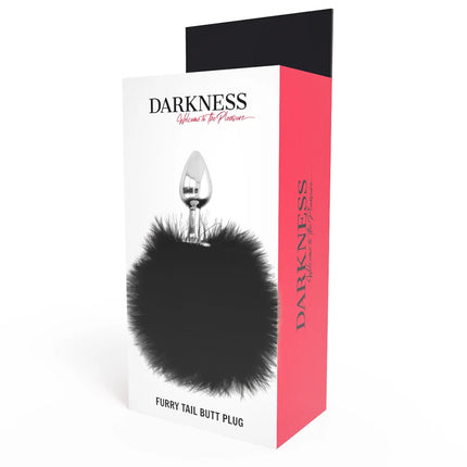 DARKNESS - EXTRA ANAL BUTTPLUG MIT SCHWANZ SCHWARZ 7 CM - Analplug