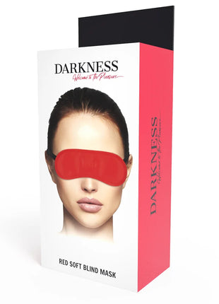 DARKNESS - GERADE ROTE MASKE - Augenmaske