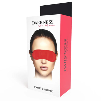 DARKNESS - GERADE ROTE MASKE - Augenmaske