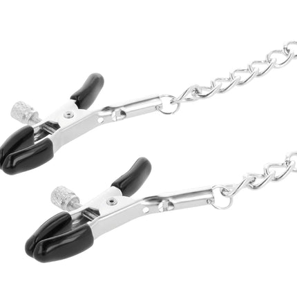 DARKNESS - HALSBAND MIT NIPPELKLAMMERN SCHWARZ - Halskette
