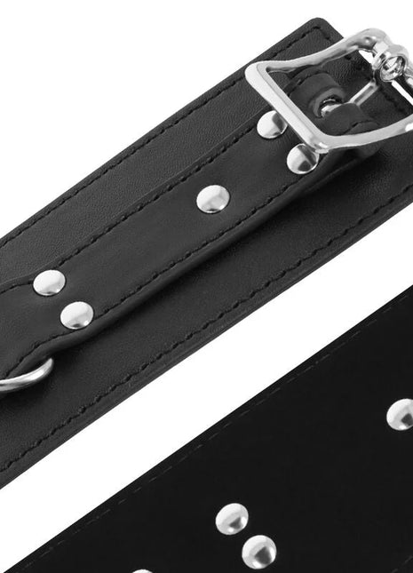 DARKNESS - HANDSCHELLEN AUS SCHWARZEM LEDER - Handschellen für Frauen
