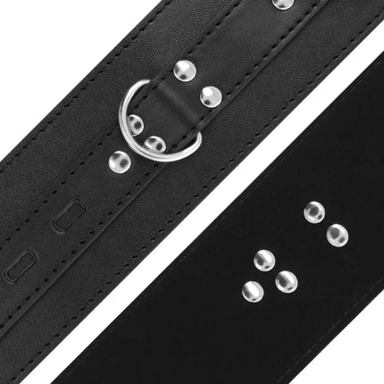DARKNESS - HANDSCHELLEN AUS SCHWARZEM LEDER - Handschellen für Frauen