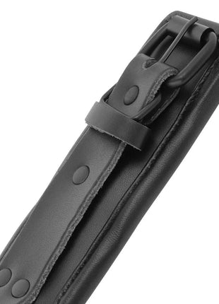 DARKNESS - HANDSCHELLEN UND KRAGEN AUS SCHWARZEM LEDER - Bondage-Sets