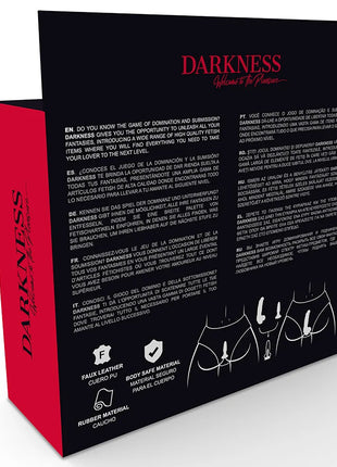 DARKNESS - HÖSCHEN MIT PLUG UND AUSWECHSELBAREM DILDO - Analplug