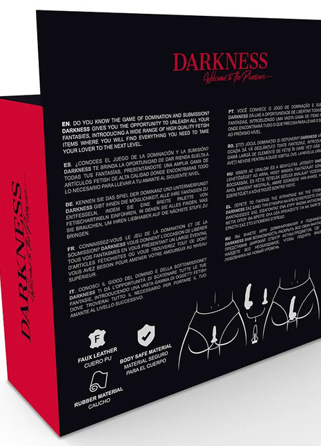 DARKNESS - HÖSCHEN MIT PLUG UND AUSWECHSELBAREM DILDO - Analplug