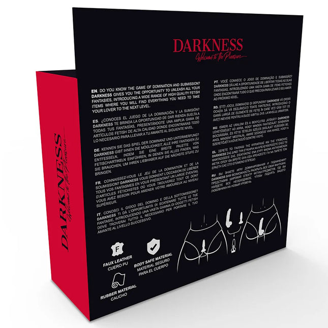 DARKNESS - HÖSCHEN MIT PLUG UND AUSWECHSELBAREM DILDO - Analplug