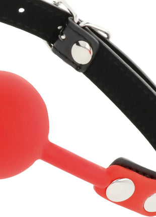 DARKNESS - KNEBEL AUS ROTEM SILIKON - Ballgag